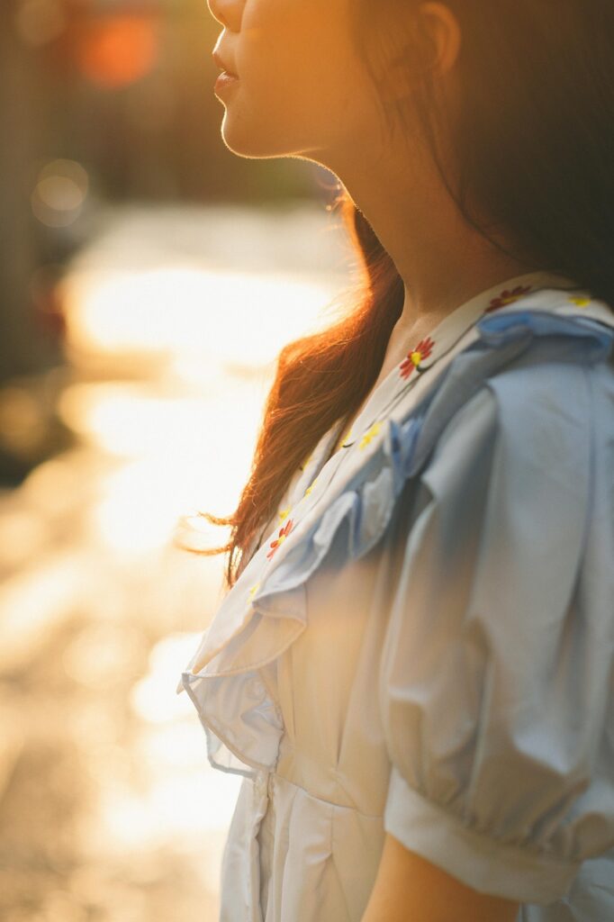 sunset, woman, street, portrait, city, nature, outdoors, female, phone wallpaper, aesthetic wallpaper, iphone wallpaper